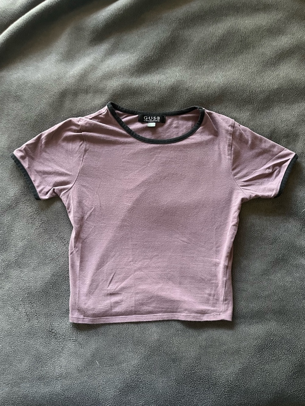 Women's dusty purple crop top